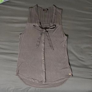 Guess Dressy Button Down Tank Top. Medium